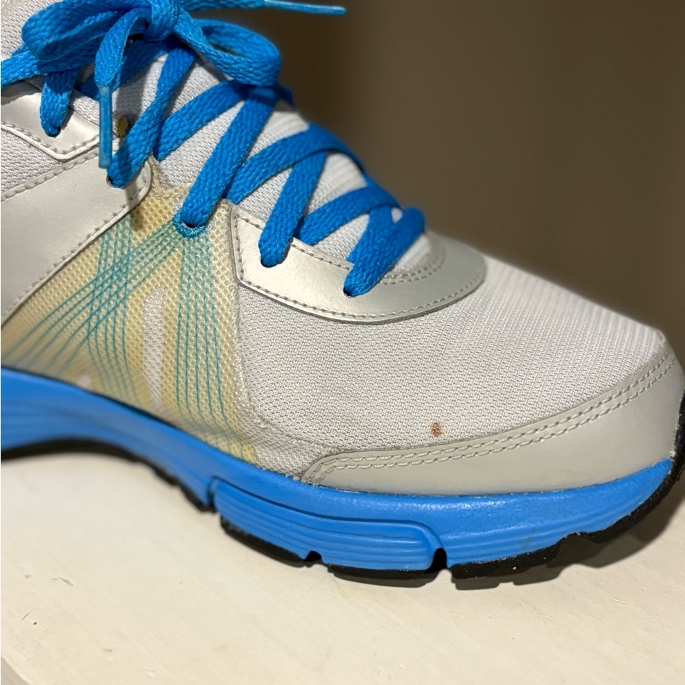 Nike Max Run Lite 3 Running Shoes 488167-006 Womens Size 10 Aqua Yellow Grey - Picture 4 of 10